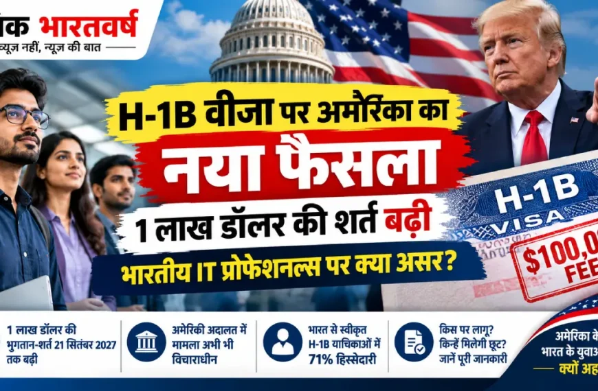 H-1B वीजा 1 लाख डॉलर नियम