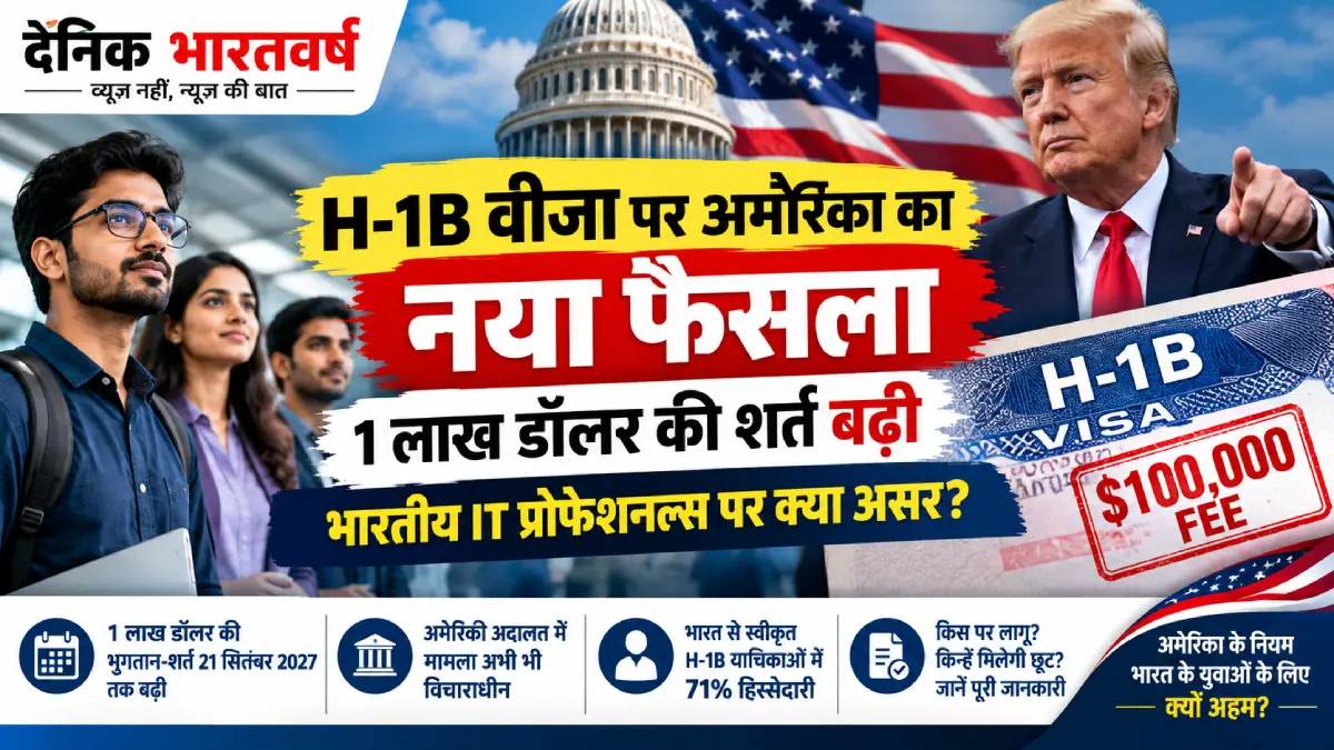 H-1B वीजा 1 लाख डॉलर नियम