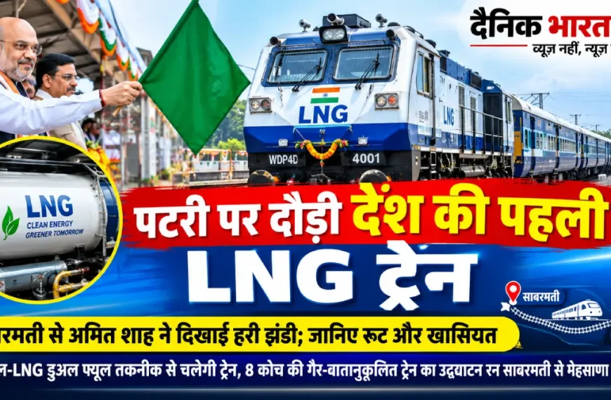 भारत की पहली LNG ट्रेन