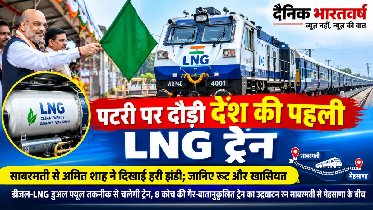 भारत की पहली LNG ट्रेन