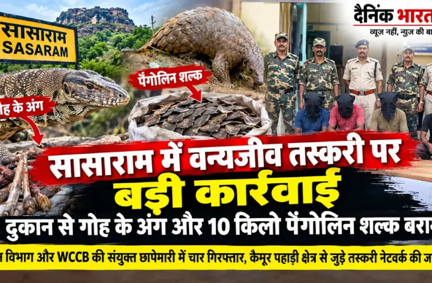 सासाराम में वन्यजीव तस्करी