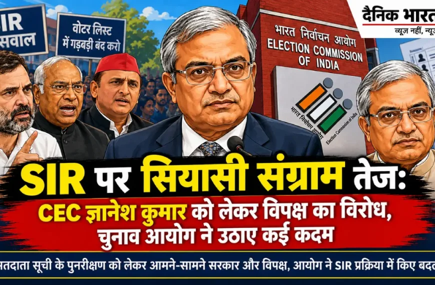 CEC ज्ञानेश कुमार SIR विवाद
