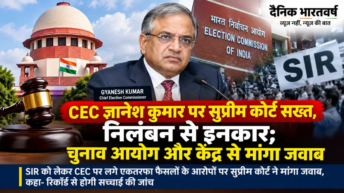 सुप्रीम कोर्ट में CEC ज्ञानेश कुमार और चुनाव आयोग से जुड़े मामले की सुनवाई