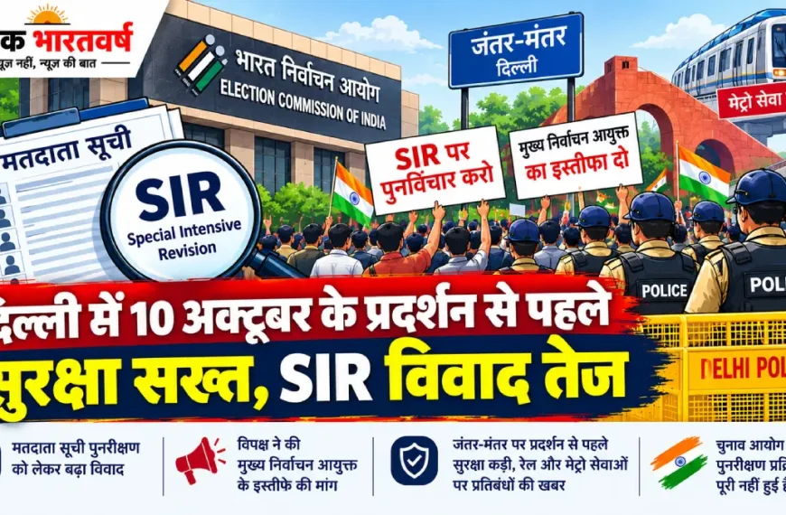 दिल्ली SIR विवाद और जंतर-मंतर प्रदर्शन